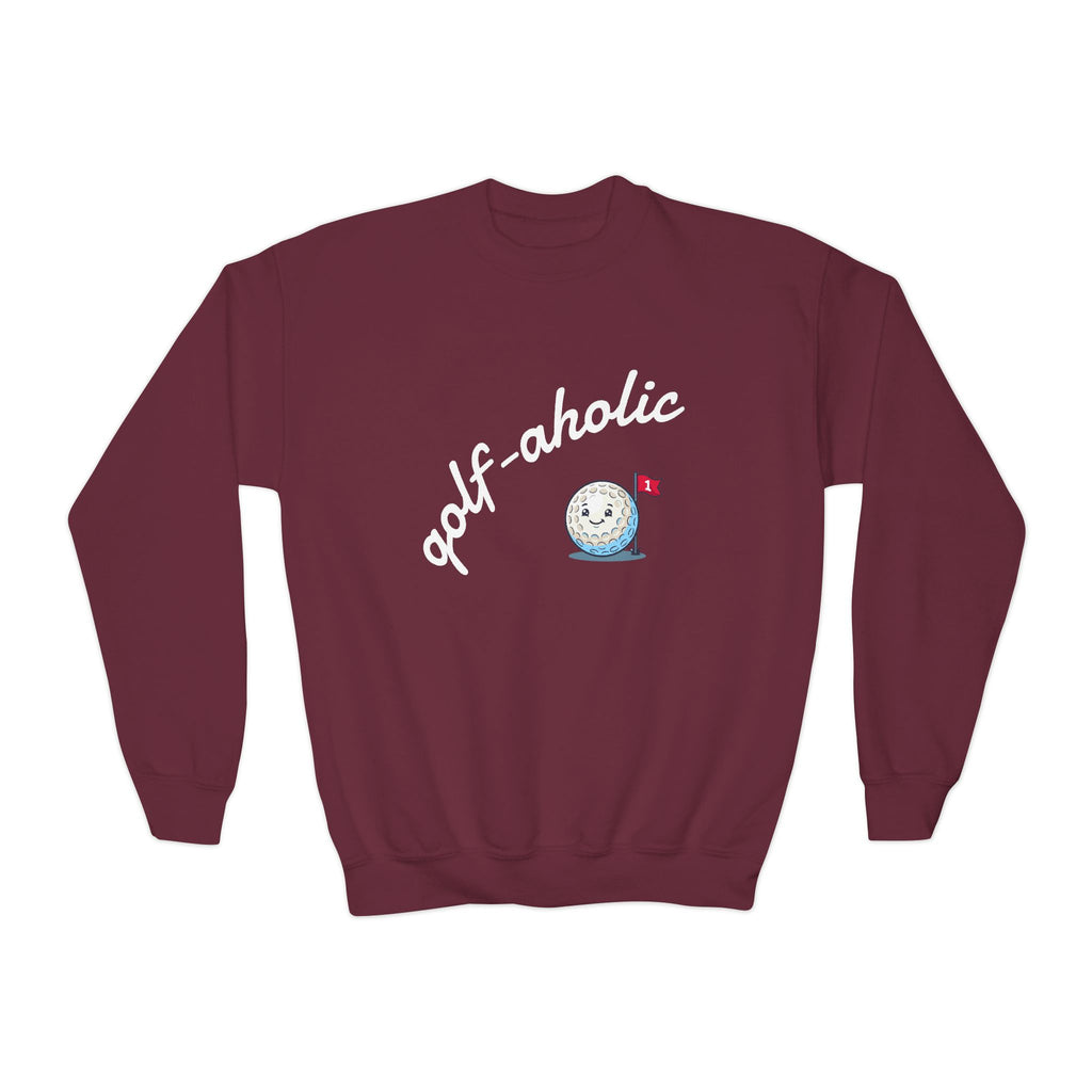 golf-aholic Youth Crewneck Sweatshirt