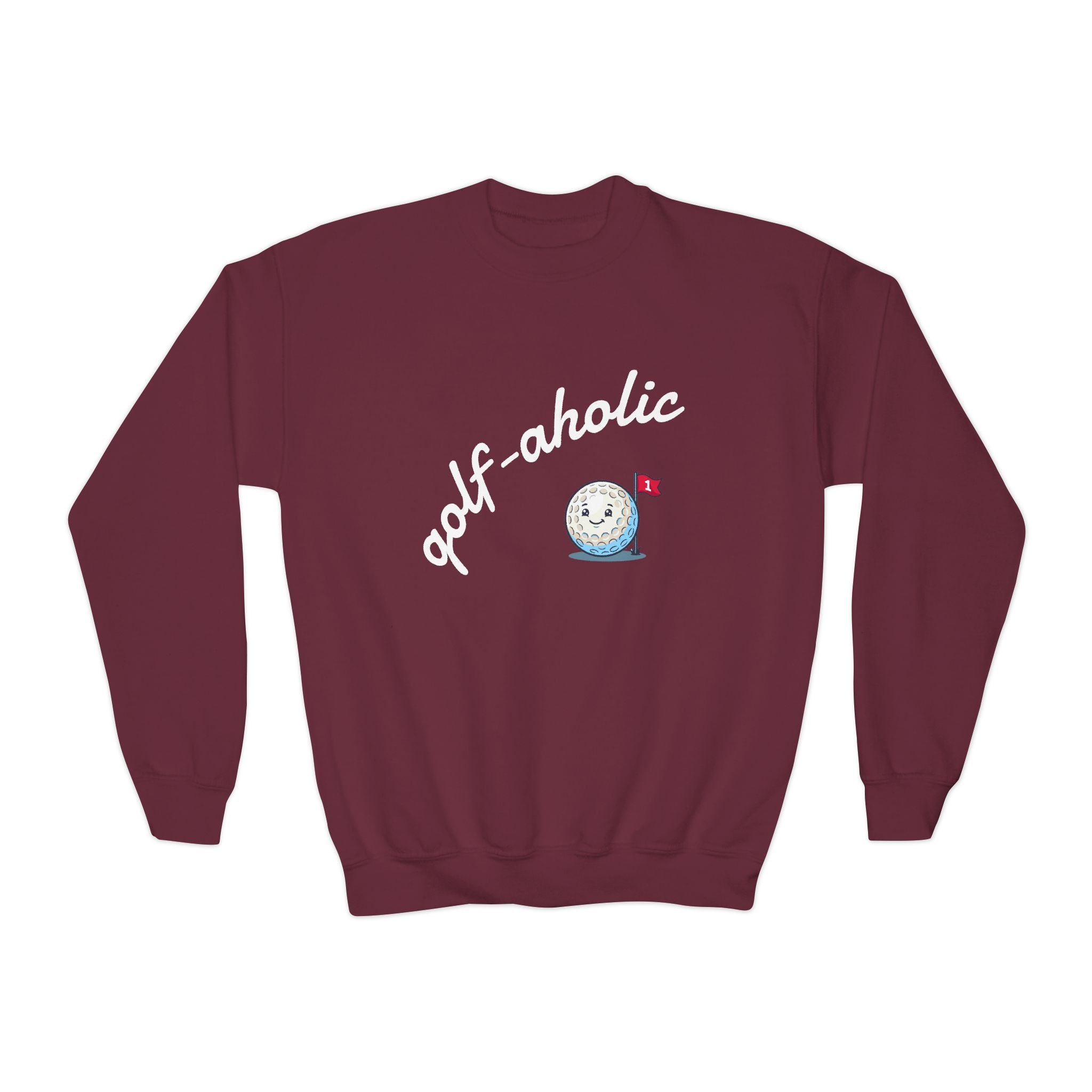 golf-aholic Youth Crewneck Sweatshirt